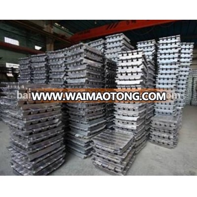 High Grade lead ingot price, lead alloy ingot 99.99% per ton in china wholesale