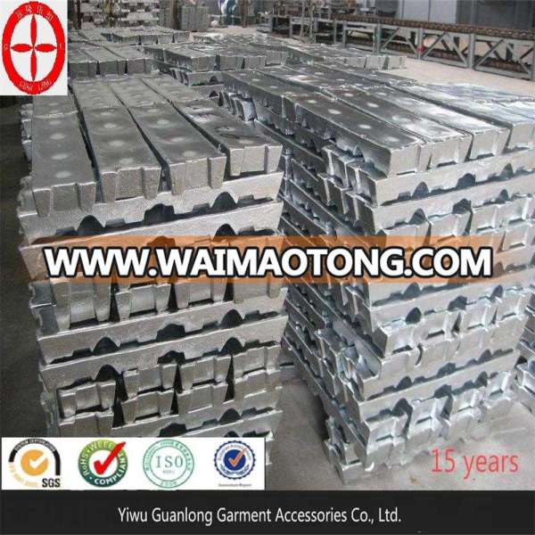 Wholesale Chinese 99.99% high grade zinc ingot and zinc alloy ingot